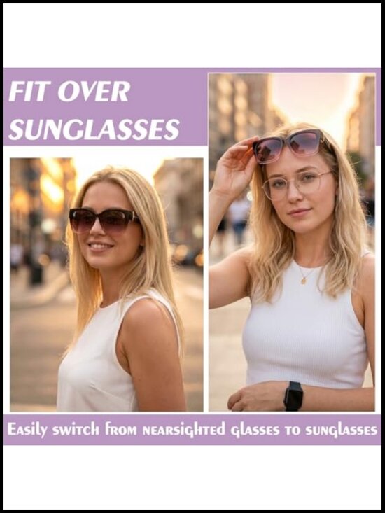 4 Pack Oversized Square Fit Over Sunglasses with UV400 Polarized Lens main image 6